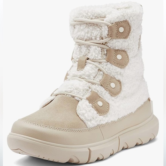 Sorel Explorer II Joan Cozy in Ancient Fossil/Sea Salt NWT - Picture 1 of 11
